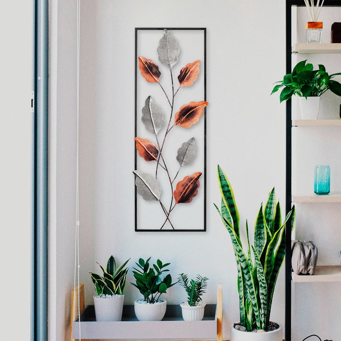 Wallity Fagus Escultura de Pared de Metal Multicolor